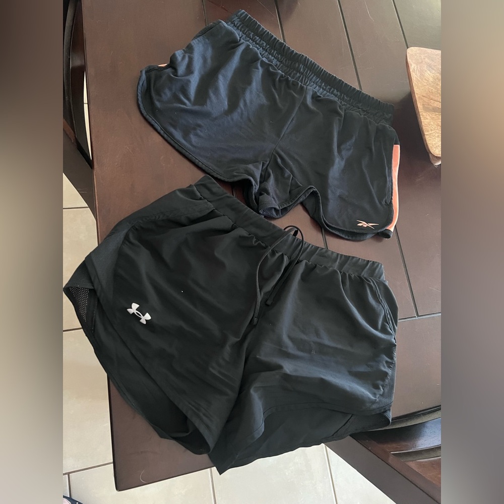 Under Armour and Reebok shorts